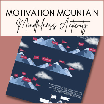 Preview of Motivation Mountain - Mindfulness Activity
