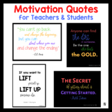 Motivation Quotes for Teachers and Students (Print or use 