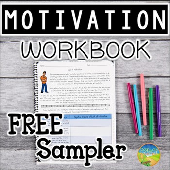 Preview of Motivation Workbook Free Sample