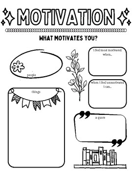 Preview of Motivation Worksheet