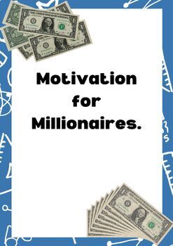 Preview of Motivation for Millionaires.(how to get millionaire)
