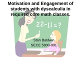 Motivation for students with math learning disability Dist
