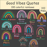 Motivational Affirmations with Colorful Rainbows for Posit