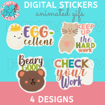 Cute Kawaii Digital Stickers