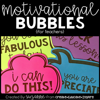 Preview of Motivational Bubbles - Staff Morale Booster