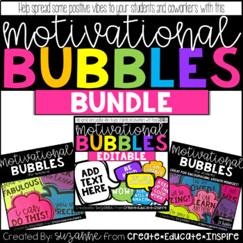 Preview of Motivational Bubbles BUNDLE