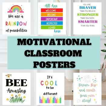 Motivational Classroom decorations for back to school 
