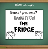 Motivational Bulletin Board "The Fridge" - Display Student