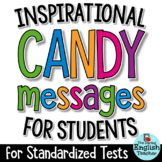 Motivational Candy Message Tags for Standardized Tests
