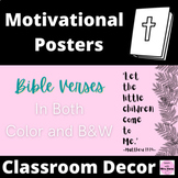 Motivational Classroom Bible Verse Posters - Inspiration a