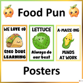 Motivational Classroom Posters Food Puns