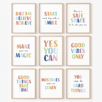 Motivational Classroom Posters, Positive Affirmation Posters, Growth ...