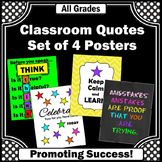 Motivational Classroom Posters Set Think Before You Speak 