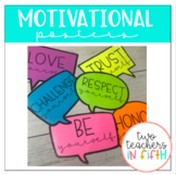 Motivational Classroom Posters [editable]