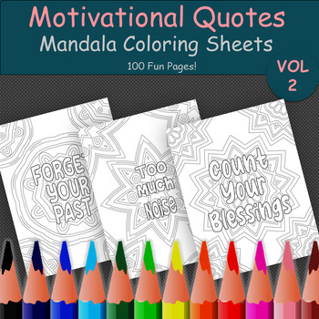 Preview of Motivational Coloring Page for Self-love, Mandala Coloring Pages for Stress-free