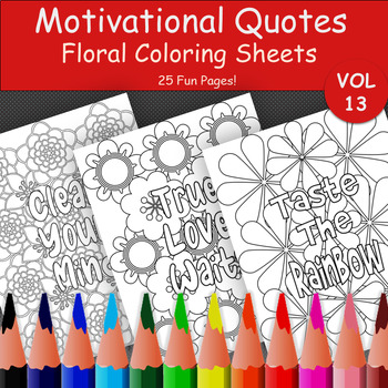 Preview of Motivational Coloring Pages | Affirmation Coloring Sheets for Appreciation
