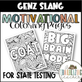 Motivational Coloring Pages | Funny Gen Z Slang