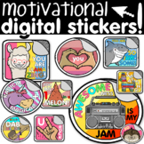 Motivational Digital Stickers *Distance Learning*