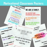 Motivational Growth Mindset Classroom Poster Set