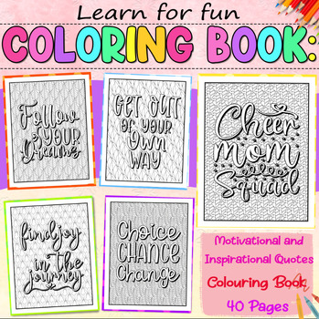 You're a Mother Fucking Inspiration: A Motivational & Inspirational Swear  Word Coloring Book for Adults - 8.5 x 11inch - 50 Funny, Single Sided  Colori (Adult Coloring Books) (Paperback)