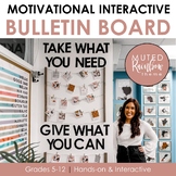 Motivational Interactive Bulletin Board: Muted Rainbow Theme