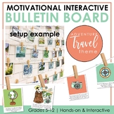 Growth Mindset Interactive Bulletin Board: TRAVEL Theme Cl