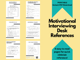 Motivational Interviewing Desk Reference | school counselo