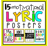 Motivational Lyric Posters