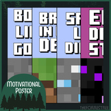 Motivational Minecraft Posters 8.5x11 (Bundle)