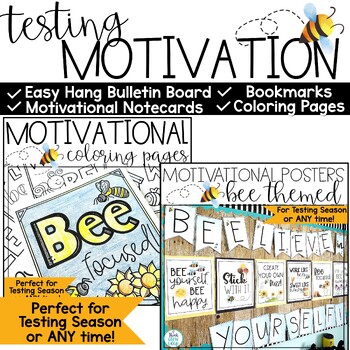 Preview of Testing Motivation Bulletin Board Posters Coloring After State Test Activity Fun