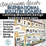 Motivational Posters Bulletin Board Calm Mountain Classroom Décor