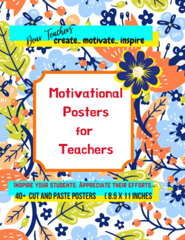 Preview of Motivational Posters Classroom Decor
