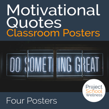 Motivational Posters (Growth Mindset Quotes, Classroom 