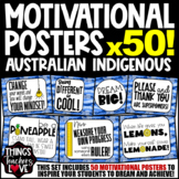 Motivational Posters, Set of 50 Classroom Posters, AUSTRAL