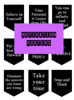 Preview of Motivational Posters - Standardized Tests
