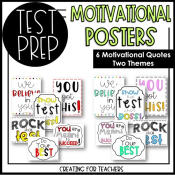 Preview of Motivational Posters for Testing