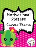 Motivational Posters with Cactus Theme