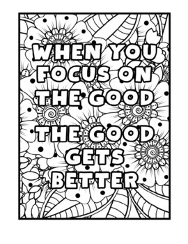 Motivational Quote Coloring Pages by Samantha Zimdars | TpT