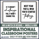 Motivational Posters for Middle High School Classroom Deco