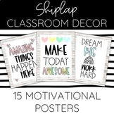 Motivational Quote Posters Shiplap Theme for Inspirational