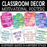 Motivational Quote Posters | Watercolor Classroom Decor