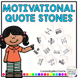 Motivational Quote Stones for Students and Staff #austeacherbfr