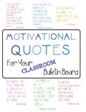 Motivational Quotes (Bulletin Board) FREEBIE