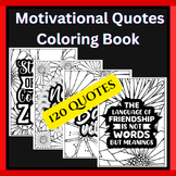 Motivational Quotes Coloring Book-120 Positive Affirmation