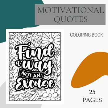 Thanksgiving Quotes Coloring For Adults, Motivational and