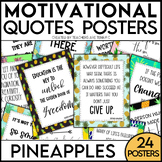 Motivational Quotes Posters featuring Pineapples