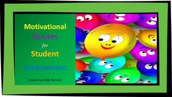Preview of Motivational Quotes for Student Achievement