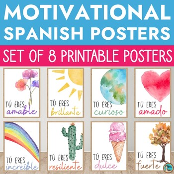 Spanish Educational Posters Setnursery Print Art for Spanish 