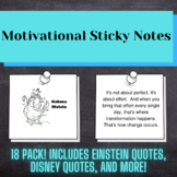 Motivational Sticky Notes! For Tests, Pick-Me-Ups and Enco