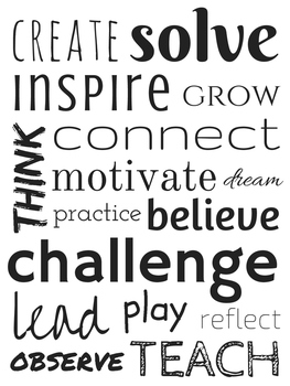 Motivational Teaching Poster by Mariel Duffy | TPT